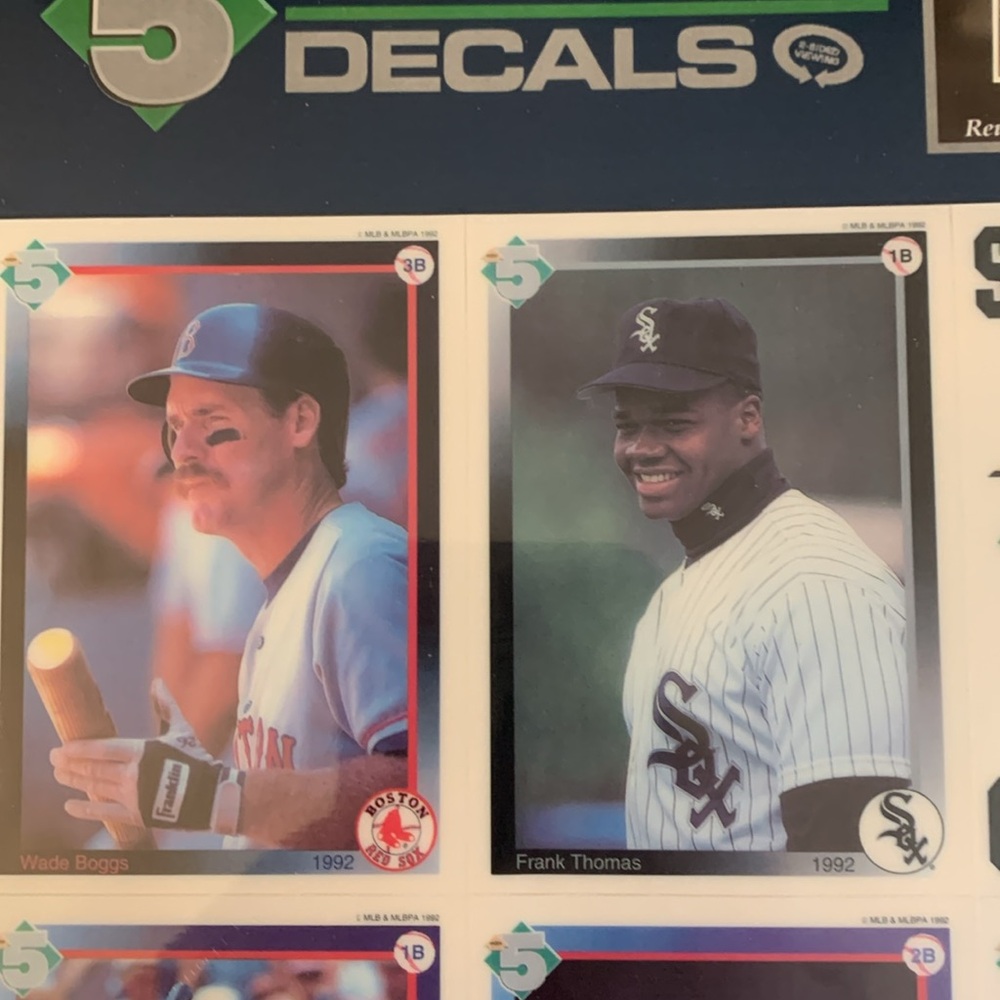1992 HIGH-5 REUSABLE DECALS SUPERSTAR COLLECTION FACTORY SEALED SET. - Picture 3 of 5